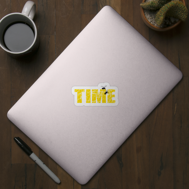 TIME FLIES with TIME character and flies by skstring